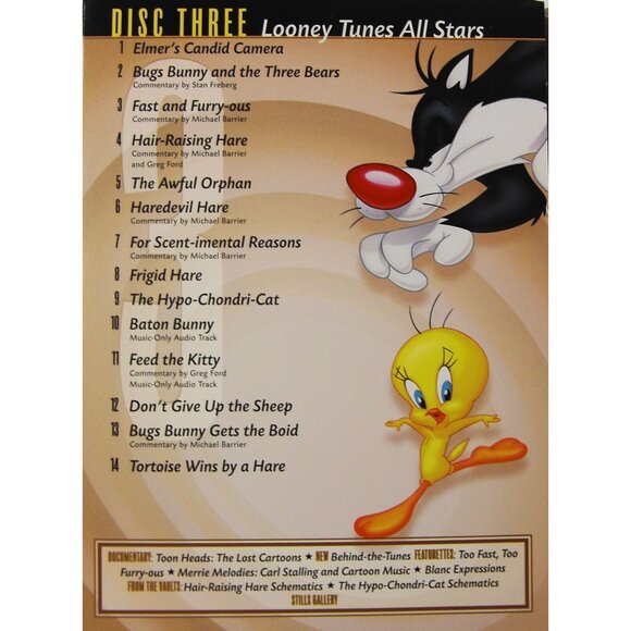 Looney Tunes - Golden Collection: Vol. 1 (DVD, 2003, 4-Disc Set) - Picture 6 of 7